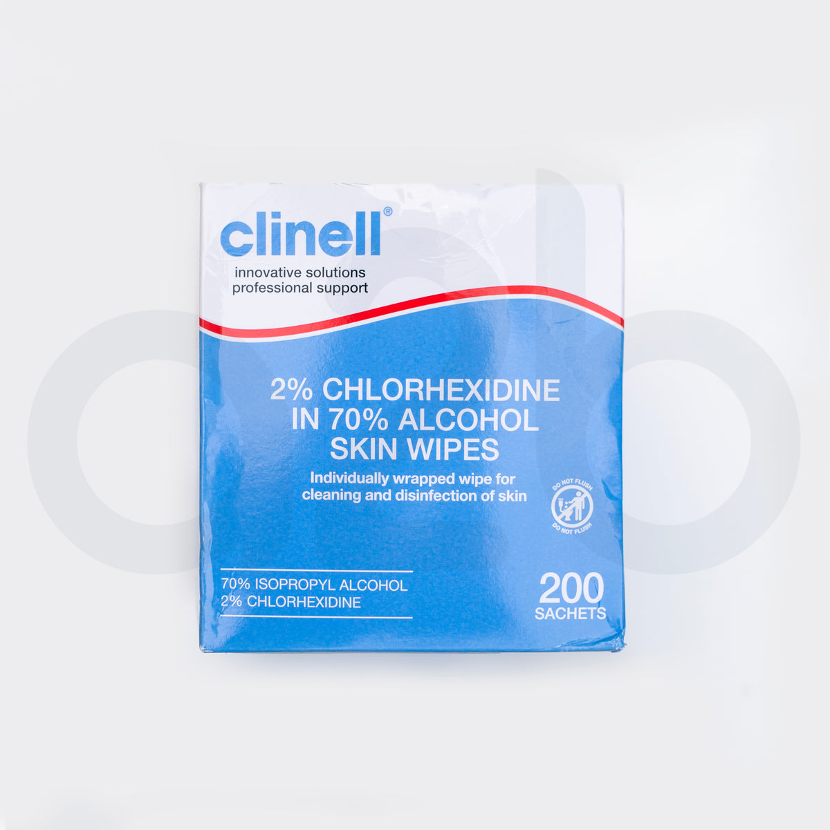 Clinell – Alcohol 70%, - Clorhexidina 2%, Toallitas Desinfectantes