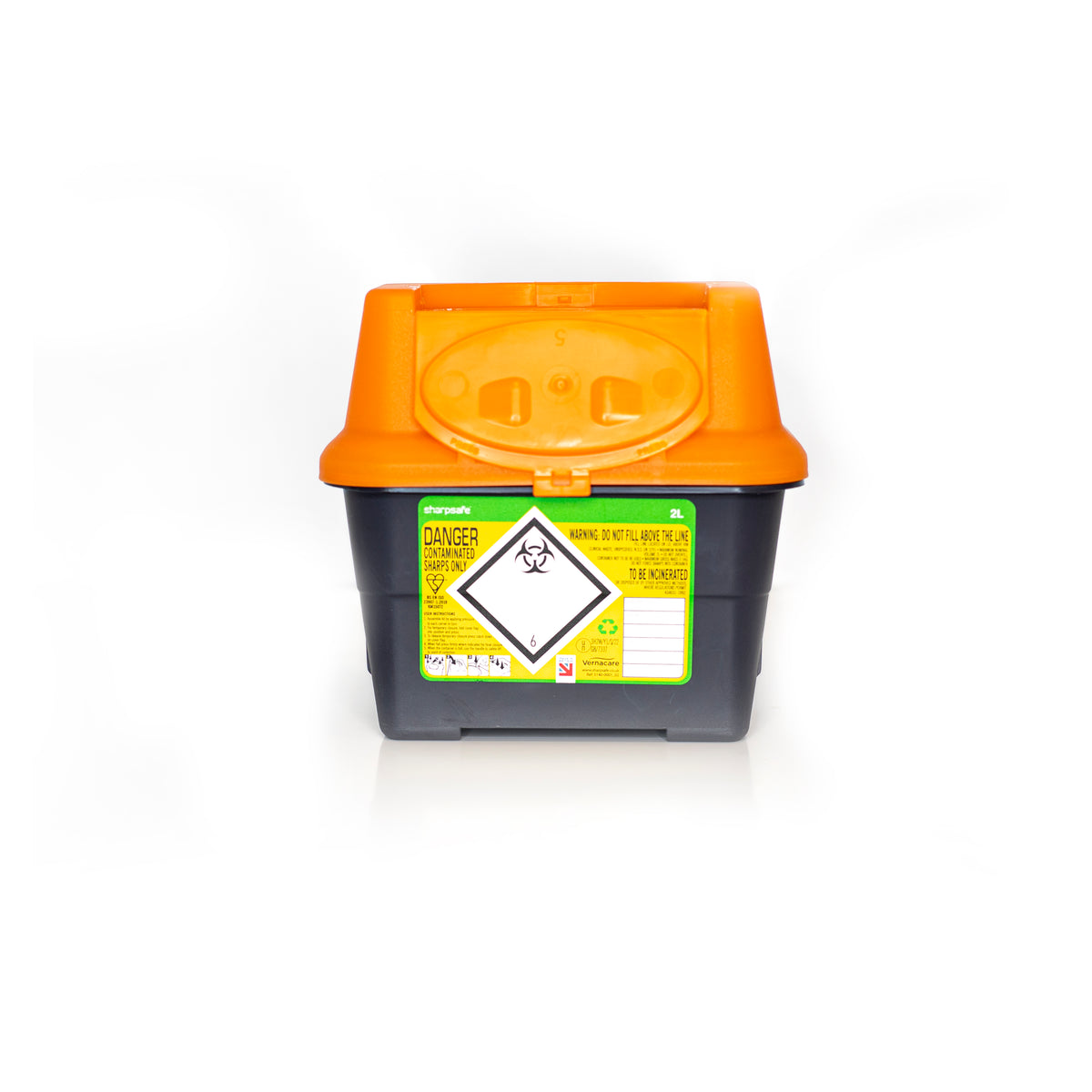 2L Sharps Bin — A2B Lab Supplies